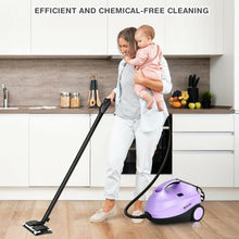 Load image into Gallery viewer, 2000W Heavy Duty Multi-purpose Steam Cleaner Mop with Detachable Handheld Unit-Purple