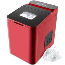 Load image into Gallery viewer, 33 LBS/24 H Ice Maker Machine with Scoop and Basket-Red