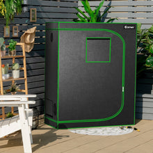 Load image into Gallery viewer, 48 x24 x60 Inch Mylar Hydroponic Grow Tent with Observation Window-Black
