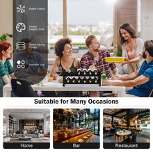 Load image into Gallery viewer, 2-Tier 12 Bottles Bamboo Storage Shelf Wine Rack-Brown