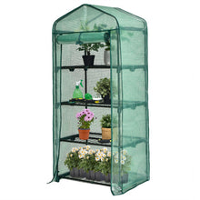 Load image into Gallery viewer, Mini Greenhouse with PE Cover 4-Tier Portable Warm House