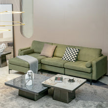 Load image into Gallery viewer, Modular 2-seat/3-Seat/4-Seat L-shaped Sectional Sofa Couch with Reversible Chaise and Socket USB Ports-3-Seat L-shaped