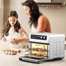 Load image into Gallery viewer, 8-in-1 Convection Air Fryer Toaster Oven with 5 Accessories and Recipe-Silver