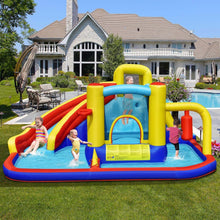 Load image into Gallery viewer, 7-in-1 Inflatable Water Slide Bounce Castle Without Blower