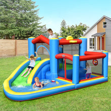 Load image into Gallery viewer, Inflatable Kids Water Slide Bounce Castle with 480W Blower