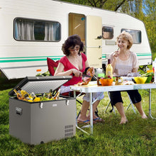Load image into Gallery viewer, 90 QT Portable Car Refrigerator Freezer with Compressor-Gray