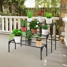 Load image into Gallery viewer, 3 Tier Outdoor Metal Heavy Duty Modern for Multiple Plant Display Stand Rack