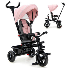 Load image into Gallery viewer, 4-in-1 Baby Tricycle Toddler Trike with Convertible Seat-Pink