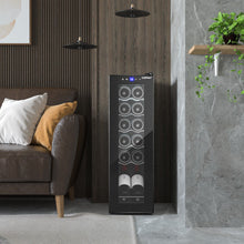 Load image into Gallery viewer, 12 Bottle Compressor Wine Cooler Refrigerator-Black