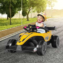 Load image into Gallery viewer, 12V Kids Ride on Electric Formula Racing Car with Remote Control-Yellow