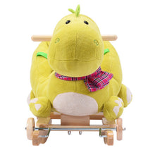Load image into Gallery viewer, Kids Dinosaur Rocking Horse Rider Baby Stroller with Wheels