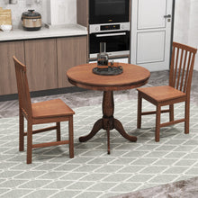 Load image into Gallery viewer, 3 Pieces Wooden Dining Table and Chair Set for Cafe Kitchen Living Room