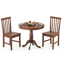 Load image into Gallery viewer, 3 Pieces Wooden Dining Table and Chair Set for Cafe Kitchen Living Room