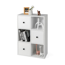 Load image into Gallery viewer, 3-Tier Bookshelf with Anti-toppling Device for Living Room-White