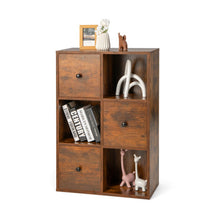 Load image into Gallery viewer, 3-Tier Bookshelf with Anti-toppling Device for Living Room-Brown