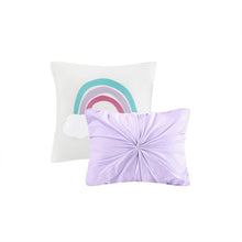 Load image into Gallery viewer, Urban Habitat Kids Callie 100% Cotton Jacquard Pom Pom 5Pcs Comforter Set - Full/Queen - Lavender UHK10-0127 By Olliix