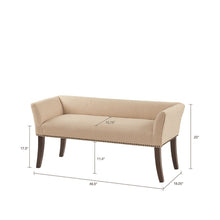 Load image into Gallery viewer, Madison Park Welburn Accent Bench Mp105-0543