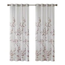 Load image into Gallery viewer, Madison Park Cecily 65% Rayon 35% Polyester Burnout Printed Window Panel MP40-6605 By Olliix