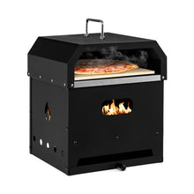 Load image into Gallery viewer, 4-in-1 Outdoor Portable Pizza Oven with 12 Inch Pizza Stone