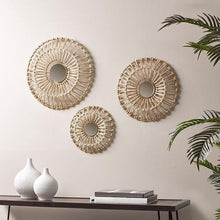 Load image into Gallery viewer, Madison Park Ella Corn Leaves Wrapped Metal Wall Decor 3 Piece Set MP95B-0241 By Olliix