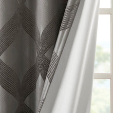 Load image into Gallery viewer, Bentley Ogee Knitted Jacquard Total Blackout Panel SS40-0064 By Olliix