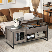 Load image into Gallery viewer, 42 Inch Lift Top Coffee Table with Storage and Hidden Compartment-Gray