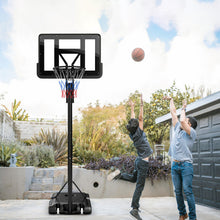 Load image into Gallery viewer, Portable Basketball Hoop with 8 to 10 Feet 5-Level Height Adjustable