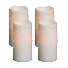 Load image into Gallery viewer, LED Dripping Wax Pillar Candles with Remote (Set of 4)