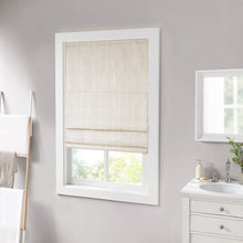 Load image into Gallery viewer, Olliix Galen 100% Polyester Basketweave Room Darkening Cordless Roman Shade By Madison Park MP40-7194