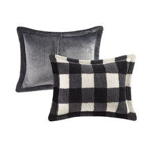 Load image into Gallery viewer, Brooks Print Sherpa Down Alternative Comforter Set King TN10-0436 By Olliix