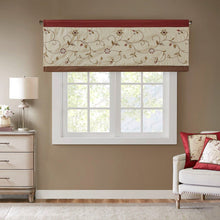 Load image into Gallery viewer, Madison Park Serene Embroidered Window Valance -50X18" MP41-1532 By Olliix