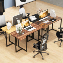 Load image into Gallery viewer, 48" Computer Desk with Metal Frame and Adjustable Pads-Black