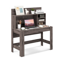 Load image into Gallery viewer, 48 Inch Writing Computer Desk with Anti-Tipping Kits and Cable Management Hole-Rustic Brown