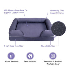 Load image into Gallery viewer, Comfortable Solid Memory Foam Dog Sofa Bed-S