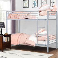 Load image into Gallery viewer, Bedroom Kids Adult Metal Ladder Twin Bunk Beds Frame