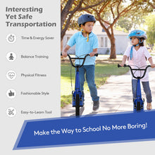 Load image into Gallery viewer, Height Adjustable Kid Kick Scooter with 12 Inch Air Filled Wheel-Navy