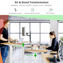 Load image into Gallery viewer, 55 x 28 Inch Electric Adjustable Sit to Stand Desk with USB Port-Natural