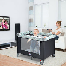 Load image into Gallery viewer, Portable Baby Playard Playpen Nursery Center with Changing Station