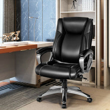 Load image into Gallery viewer, Executive Office Chair High Back Task Swivel Chair w/ Lumbar Support-Black