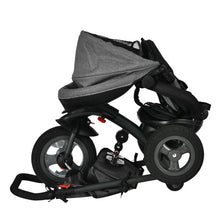 Load image into Gallery viewer, 7-In-1 Baby Folding Tricycle Stroller with Rotatable Seat-Gray
