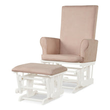 Load image into Gallery viewer, Wooden Baby Nursery Glider and Ottoman Cushion Set-Pink