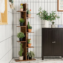 Load image into Gallery viewer, Open Concept Plant Display Shelf Rack Storage Holder-Brown