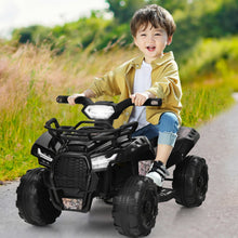 Load image into Gallery viewer, 6V Kids ATV Quad Electric Ride On Car with LED Light and MP3-Black