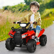 Load image into Gallery viewer, 6V Kids ATV Quad Electric Ride On Car with LED Light and MP3-Red