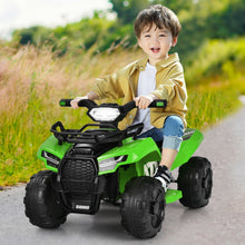 Load image into Gallery viewer, 6V Kids ATV Quad Electric Ride On Car with LED Light and MP3-Green