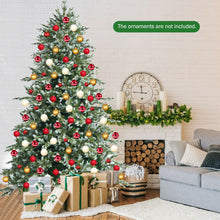 Load image into Gallery viewer, 8 Feet Hinged Artificial Christmas Spruce Tree with Mixed PE and PVC Tips