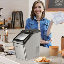 Load image into Gallery viewer, Ice Making Machine with 29 Pounds Pebble Ice per Day-Silver