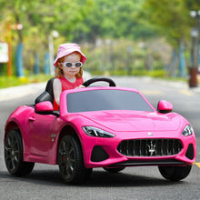 Load image into Gallery viewer, 12V Kids Ride On Car Licensed Maserati GranCabrio with Remote Control-Pink