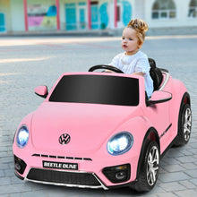 Load image into Gallery viewer, 12V Licensed Volkswagen Beetle Kids Ride On Car with Remote Control-Pink