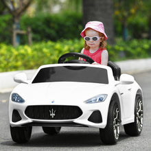 Load image into Gallery viewer, 12V Kids Ride-On Car with Remote Control and Lights-White